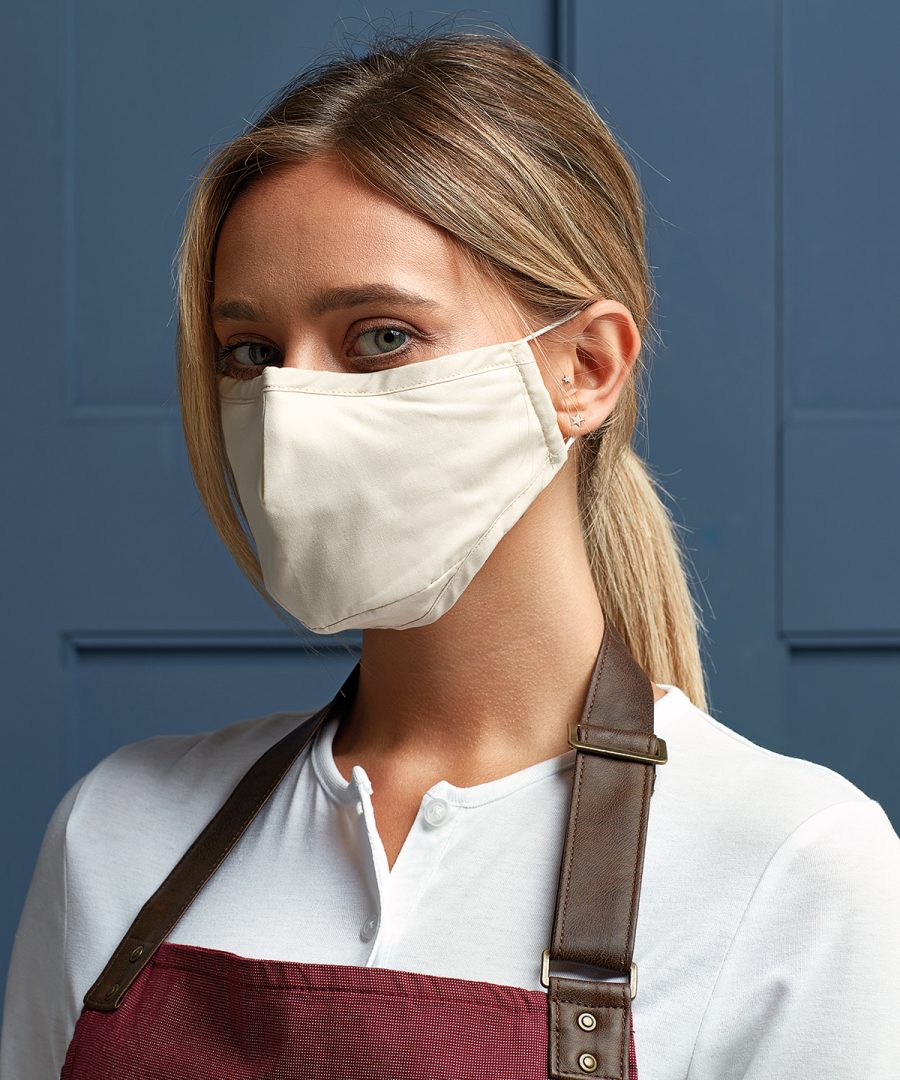 3 Layer Woven Face Mask Purple Moon