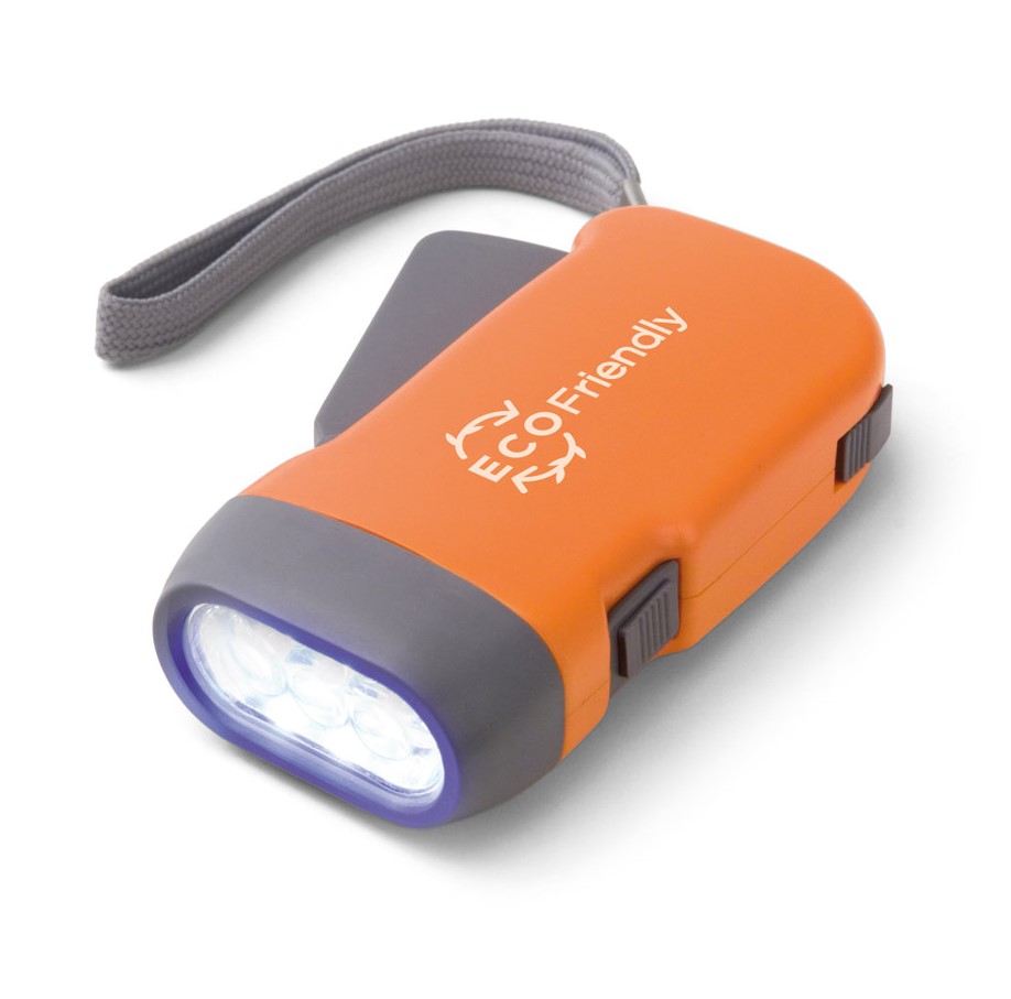 Eco Friendly Torches 3 LED Dynamo Torch Purple Moon Promo