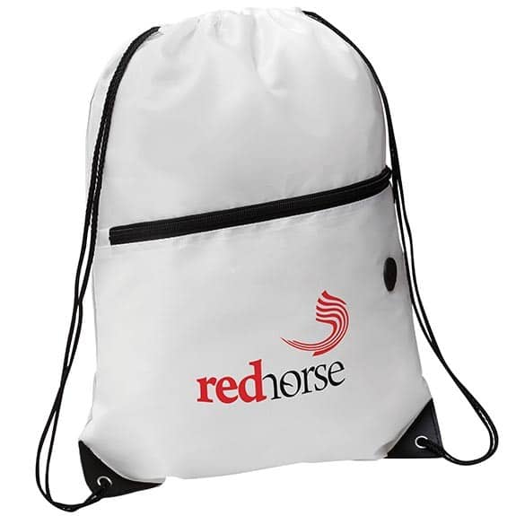 Zipper Drawstring Bag Purple Moon